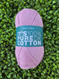 James C Brett It's 100% Pure Cotton DK - Shade IC10 Dusty Rose