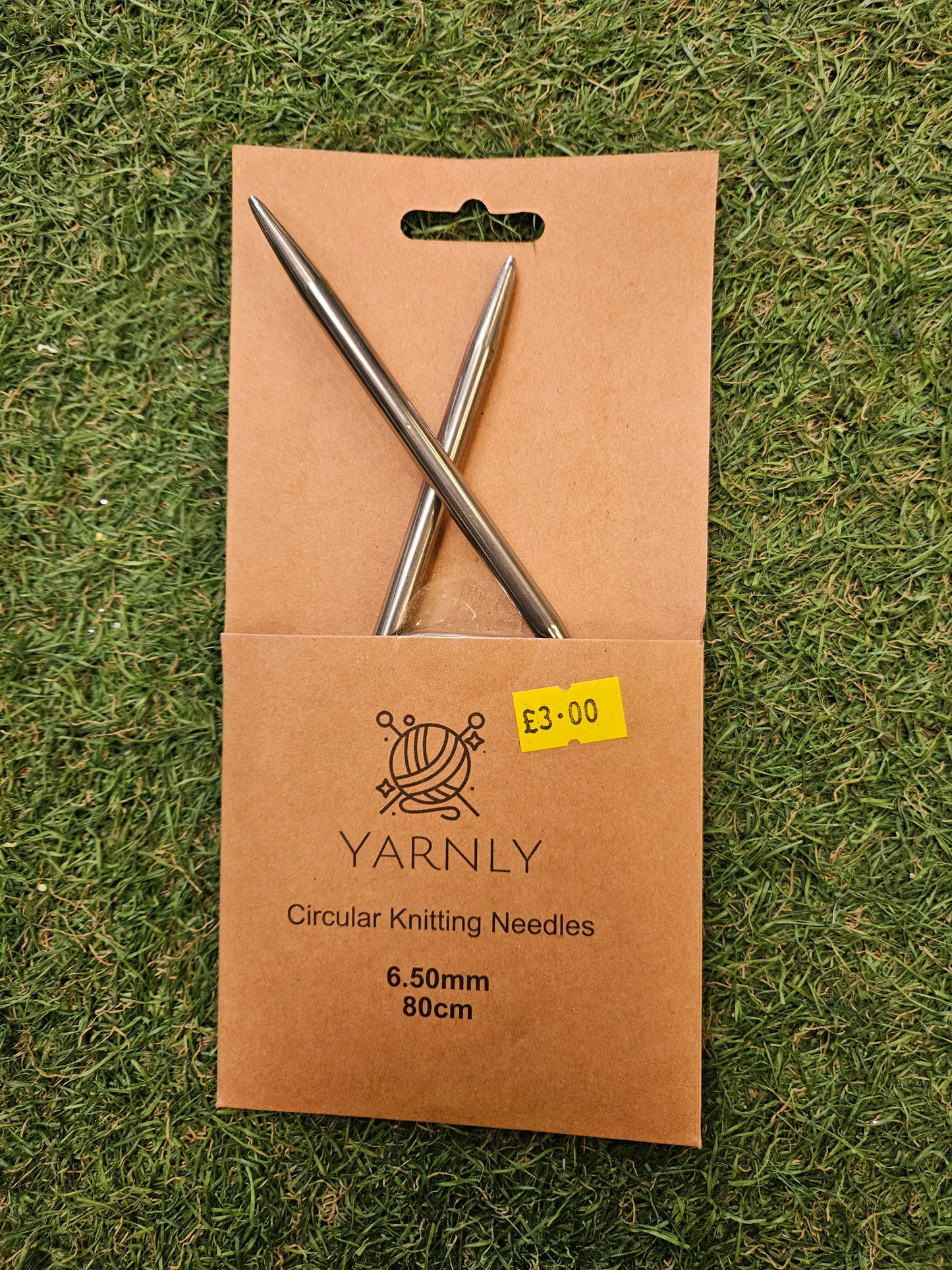 Yarnly Circular Knitting Needles 6.5mm, 80cm