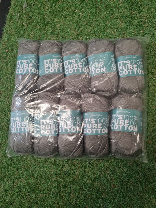 SPECIAL OFFER DELIVERY INCLUDED - 10x Balls It's 100% Pure DK Cotton - Army Green IC46