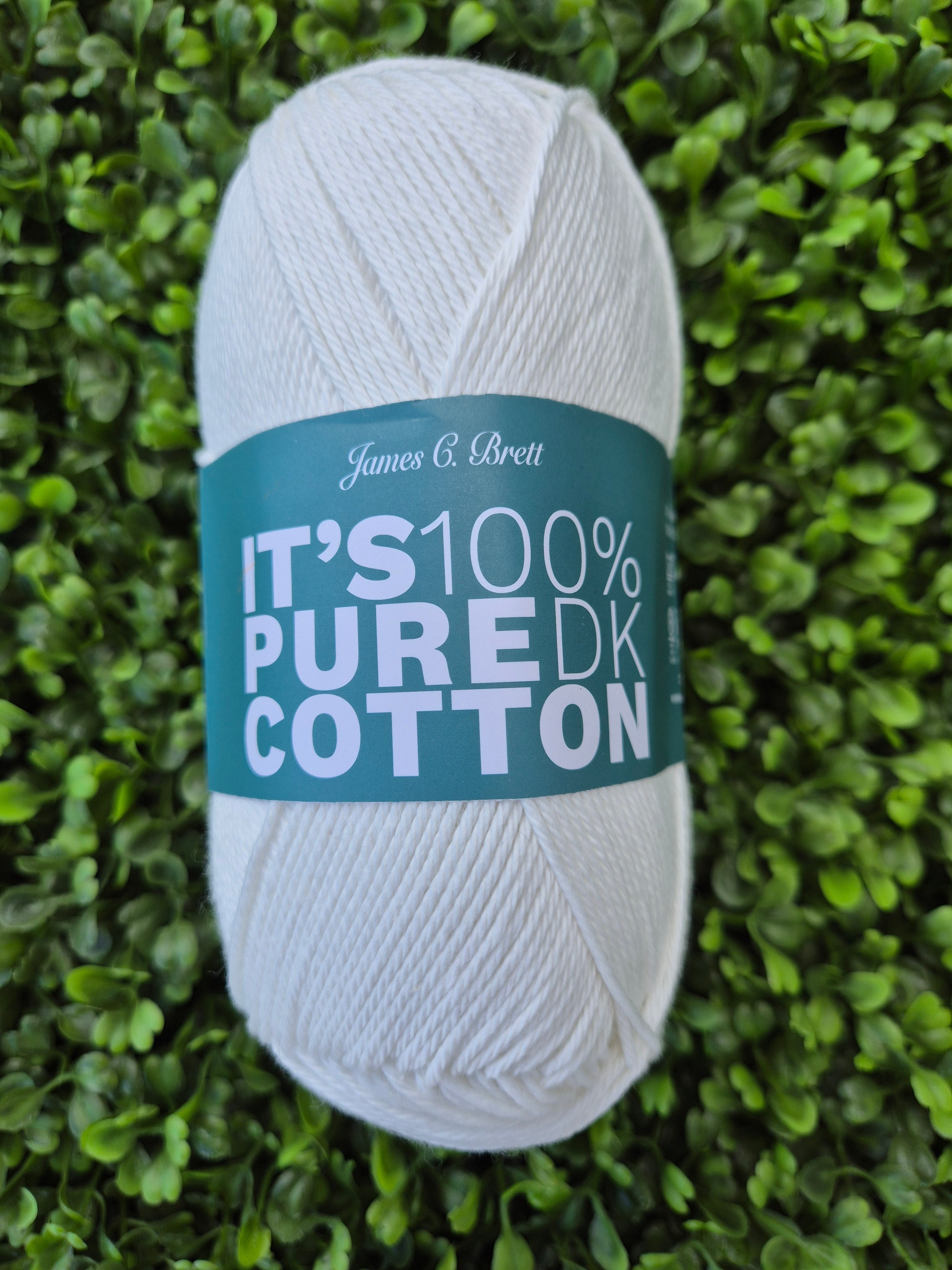 James C Brett It's 100% Pure Cotton DK - Shade IC09 Cream