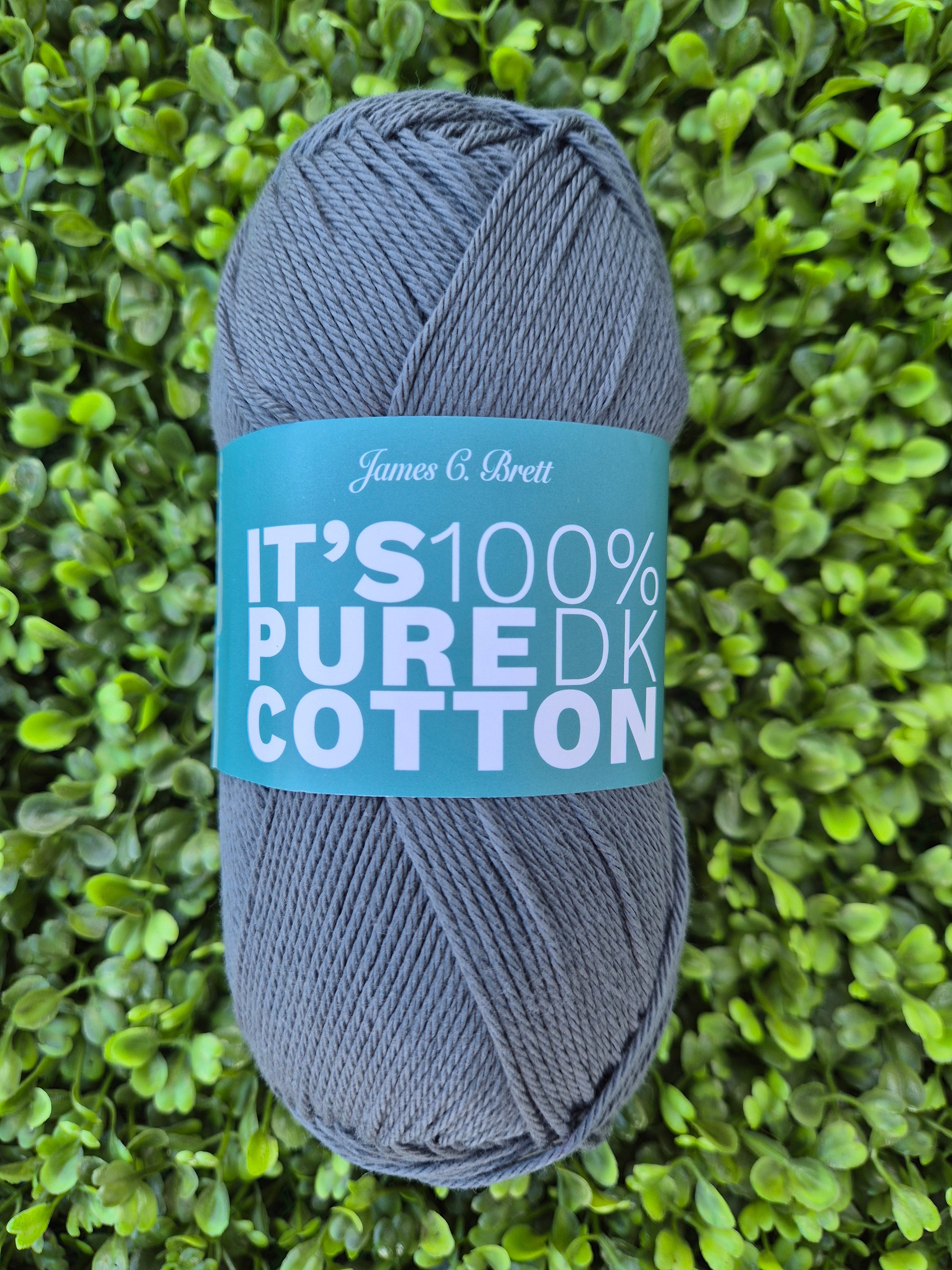 James C Brett It's 100% Pure Cotton DK - Shade IC20 Khaki