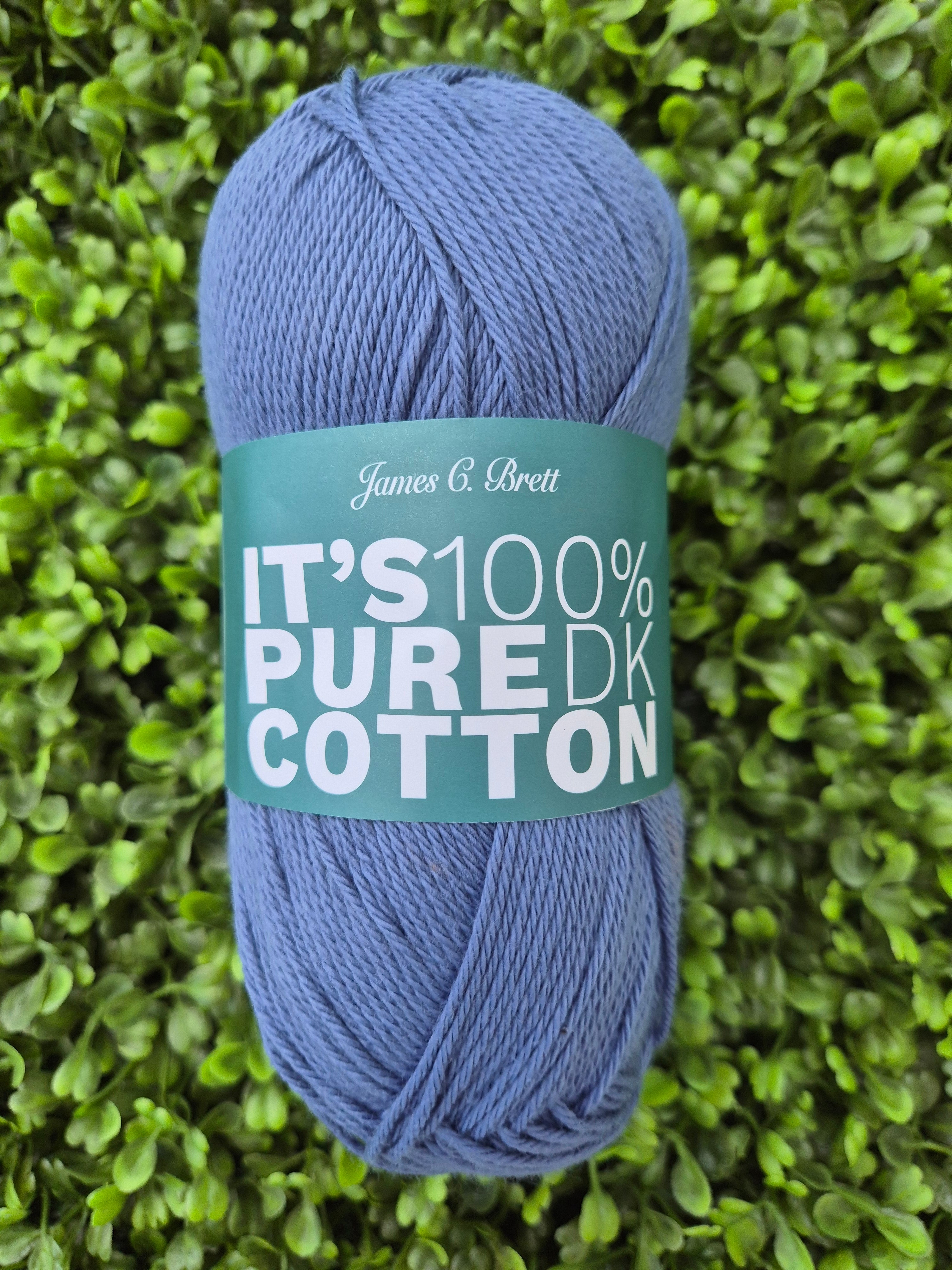James C Brett It's 100% Pure Cotton DK - Shade IC15 Denim