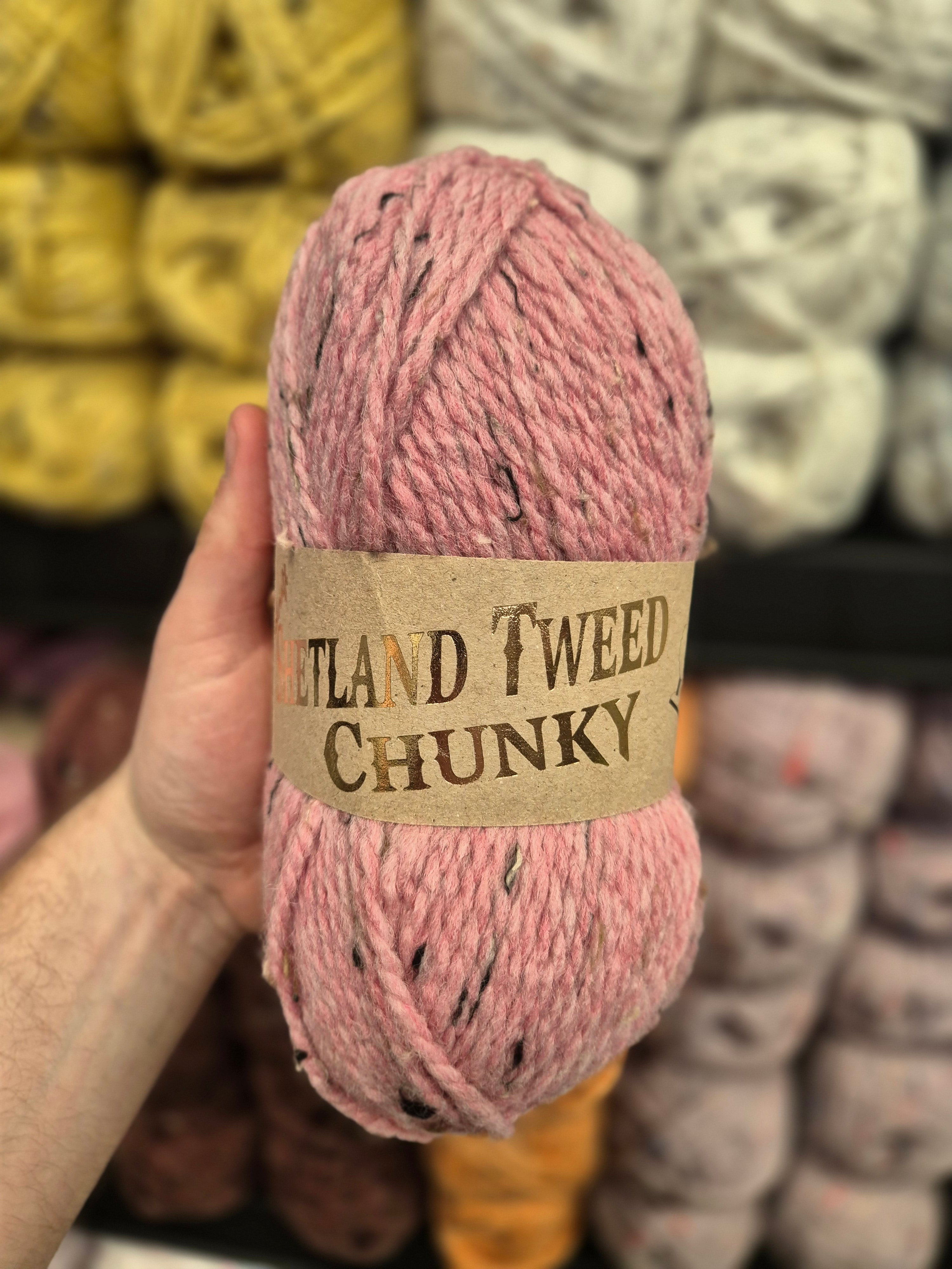 Woolcraft Tweed Chunky Shetland pink