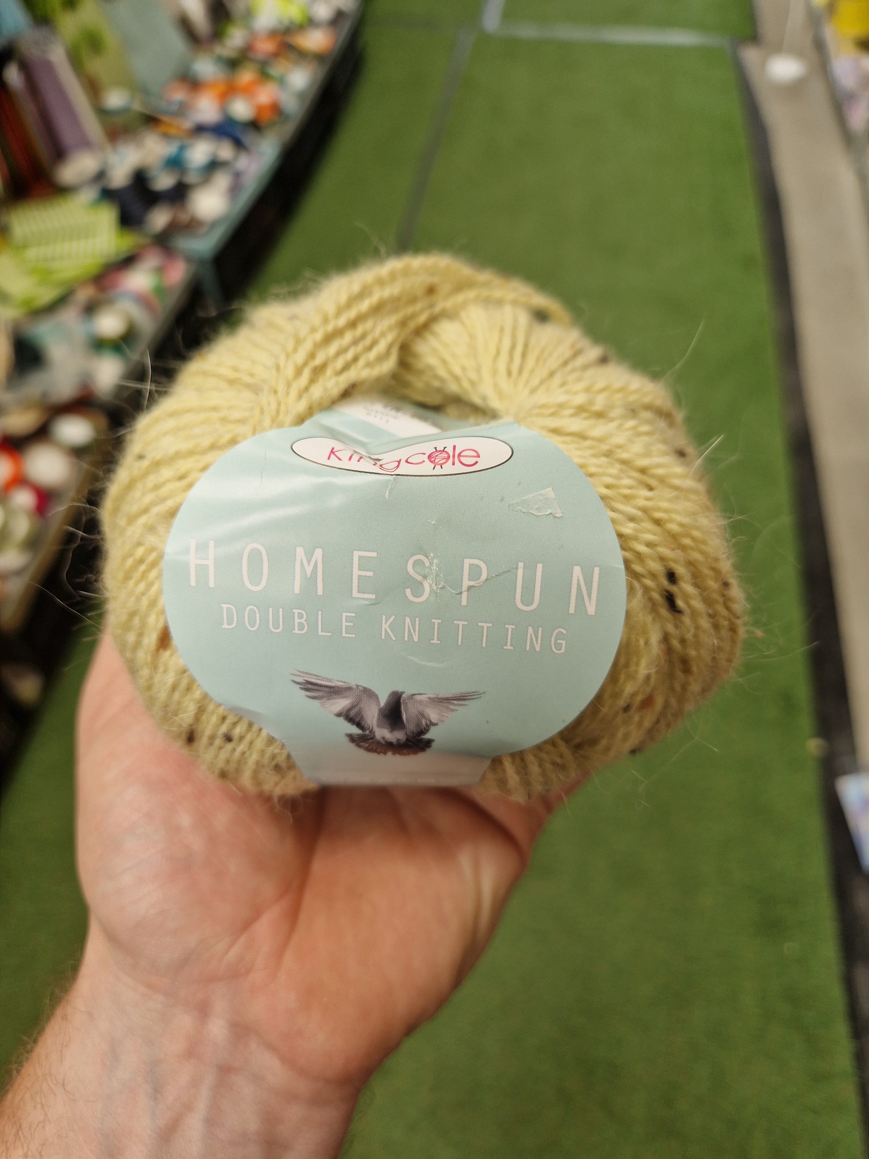 Homespun Double Knitting 5111 yellow 50g