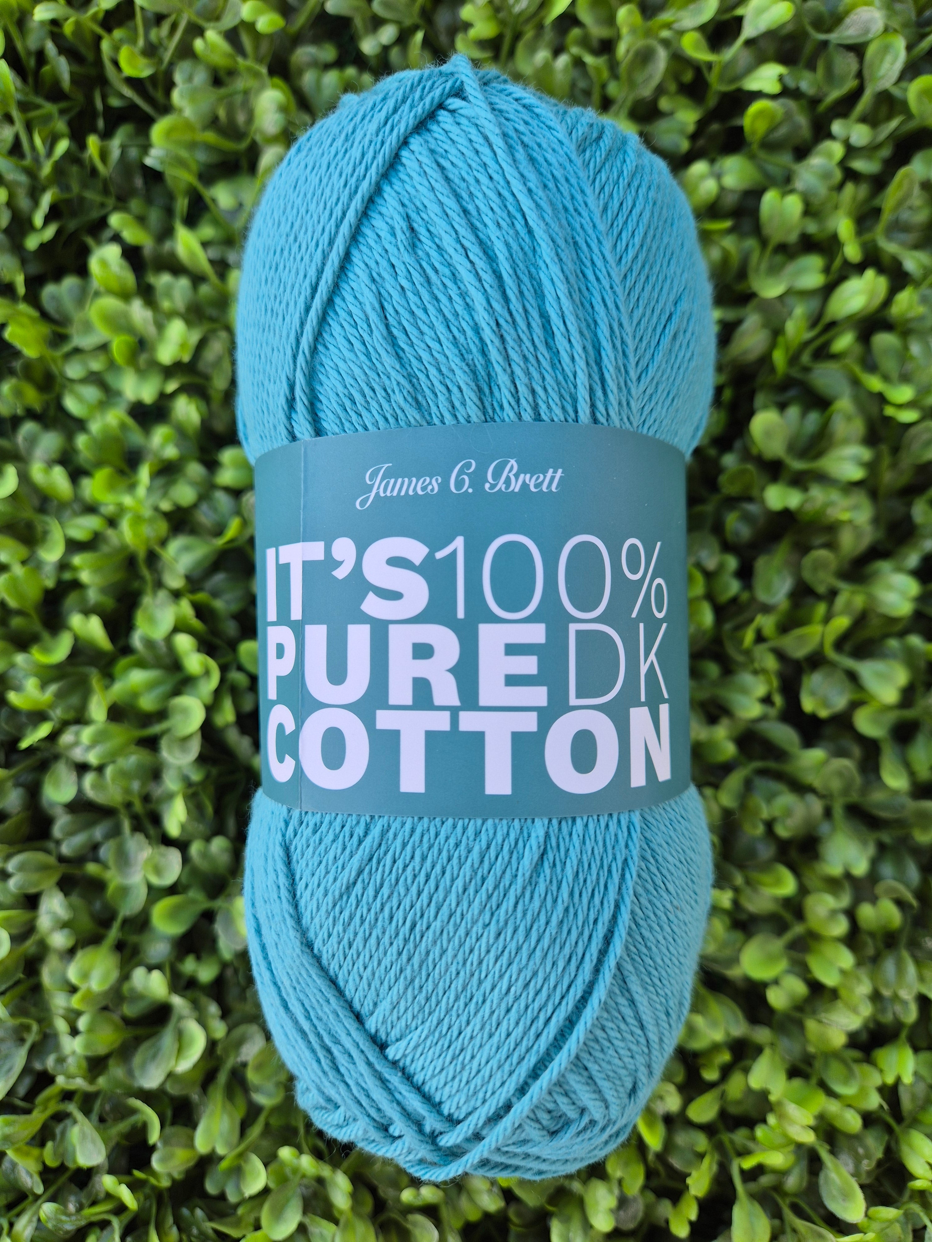 James C Brett It's 100% Pure Cotton DK - Shade IC34 Dusty Teal