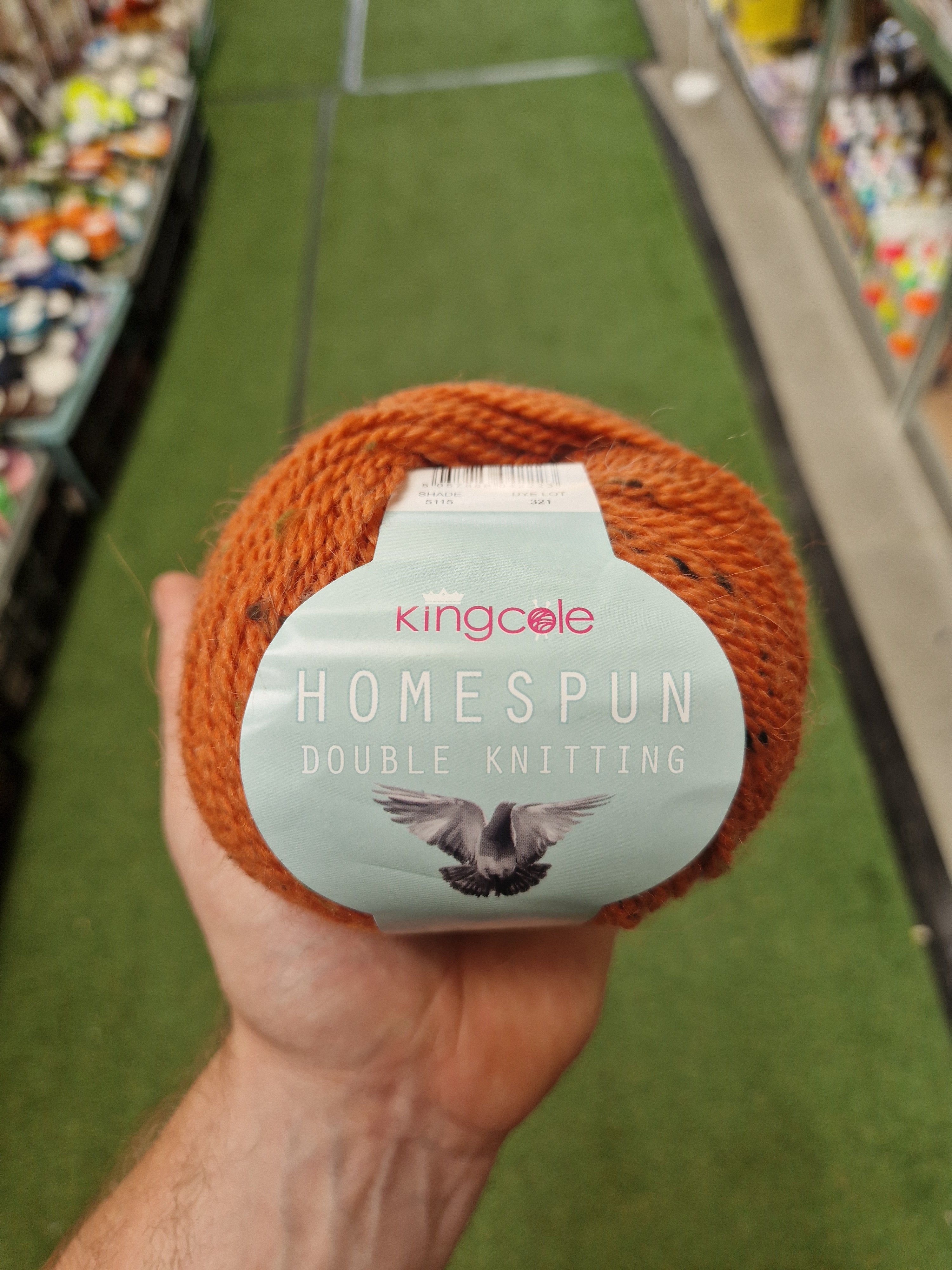 Homespun Double Knitting 5115 Orange 50g