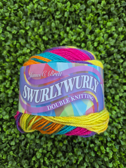 James C Brett Swurlywurly DK SRL09 Happy Days