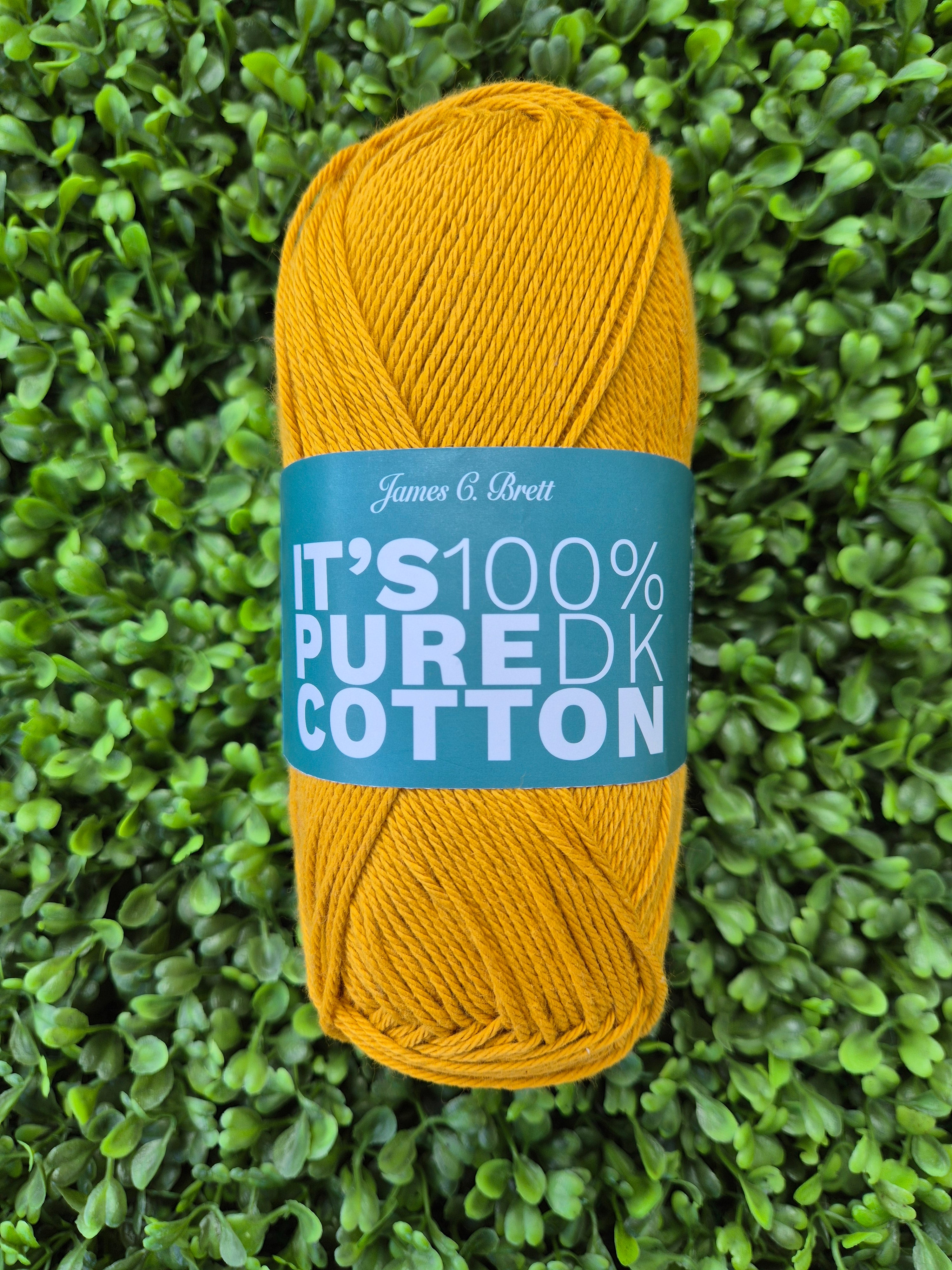 James C Brett It's 100% Pure Cotton DK - Shade IC21 Mustard