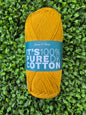 James C Brett It's 100% Pure Cotton DK - Shade IC21 Mustard