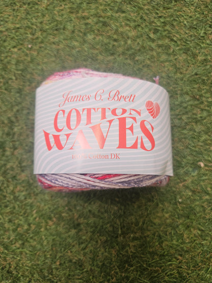 James C Brett Cotton Waves 100% Cotton DK - 100g WV01