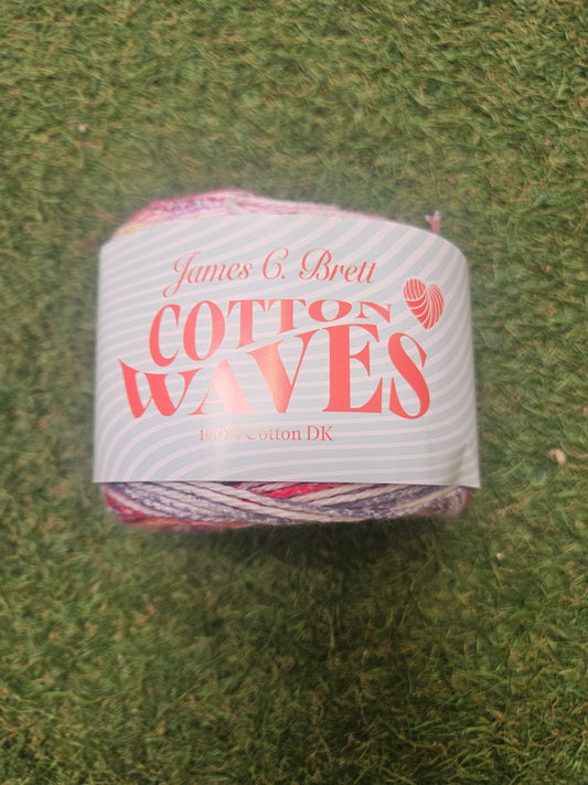 James C Brett Cotton Waves 100% Cotton DK - 100g WV01