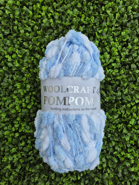 Woolcraft Pompom Shade 05 Blue/White