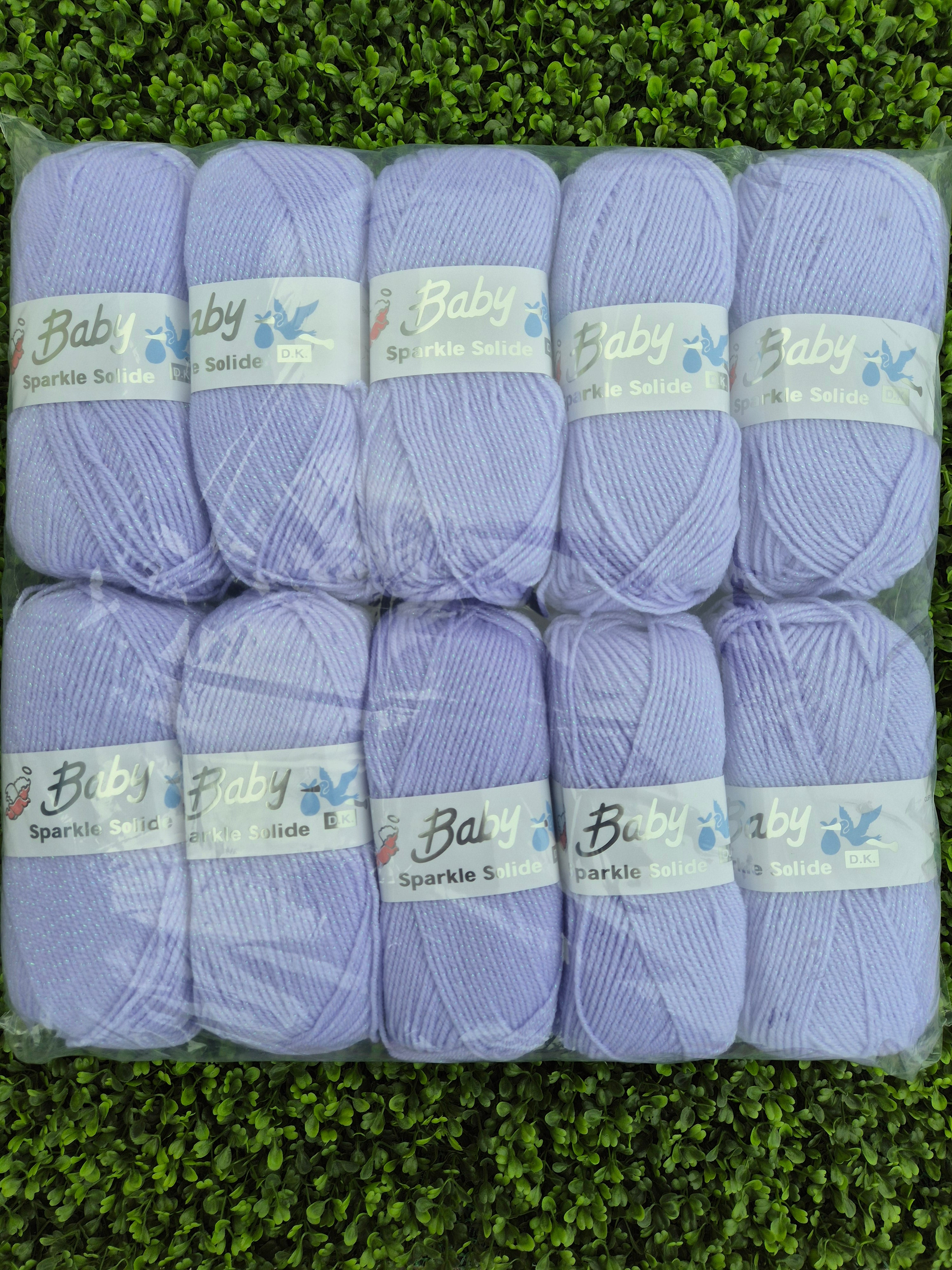 Woolcraft Baby Sparkle Solide DK Lilac 7240 Bundle ***FREE POSTAGE***