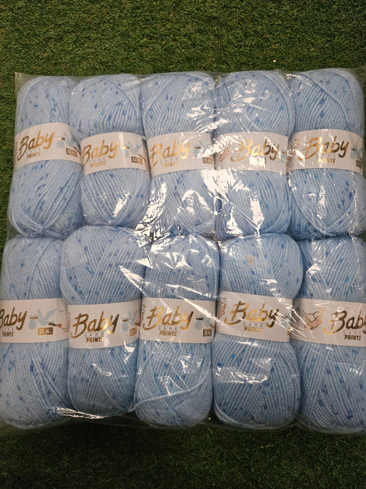 SPECIAL OFFER - DELIVERY INCLUDED - 10x Woolcraft Baby Care Prints Double Knit Wool 100g (Shade 641
