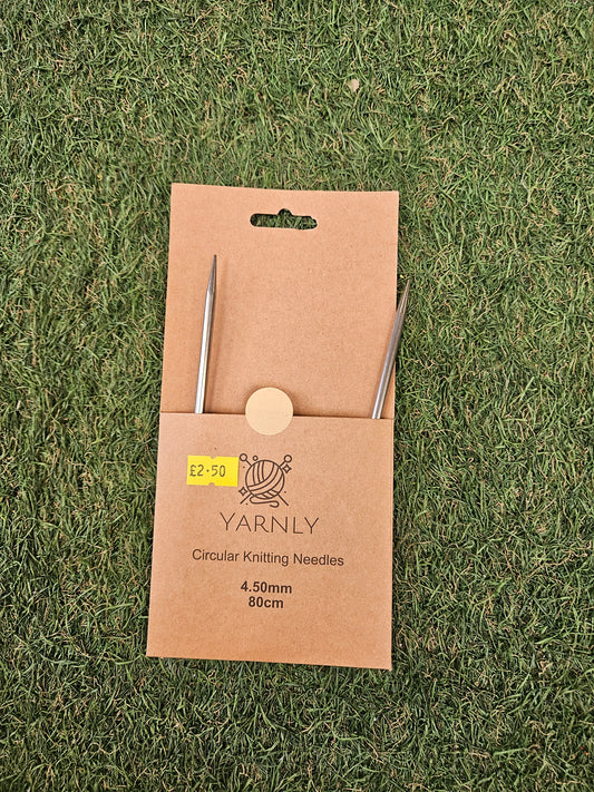 Yarnly Circular Knitting Needles 4.5mm, 80cm