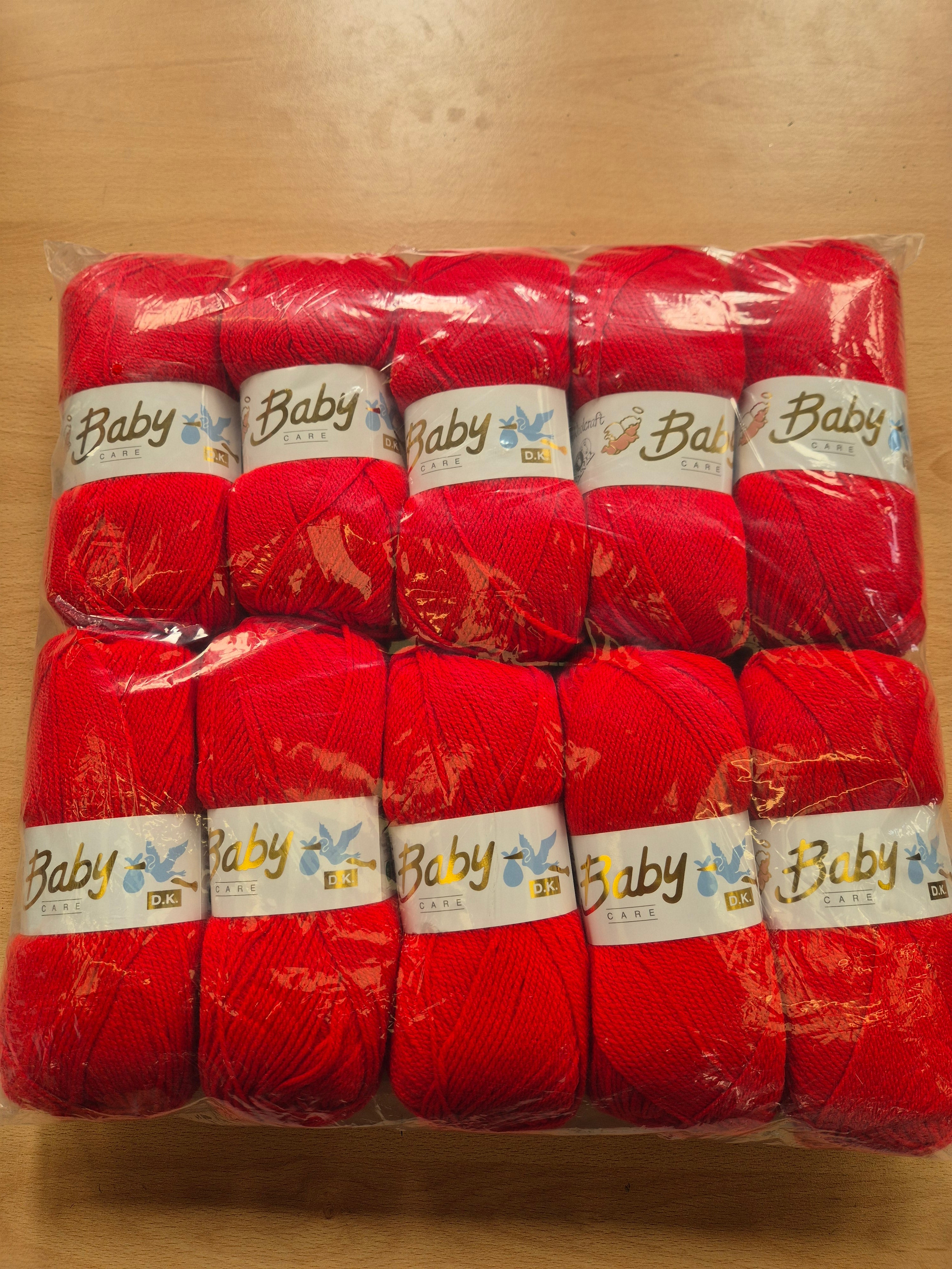 Woolcraft Baby Care Dk Red Bundle FREE POSTAGE