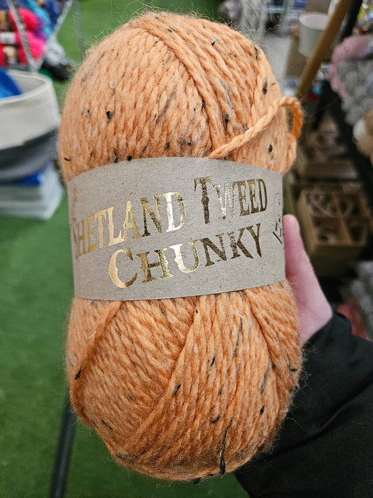 Woolcraft Shetland Tweed Chunky Wool - 100g, Shade 1376