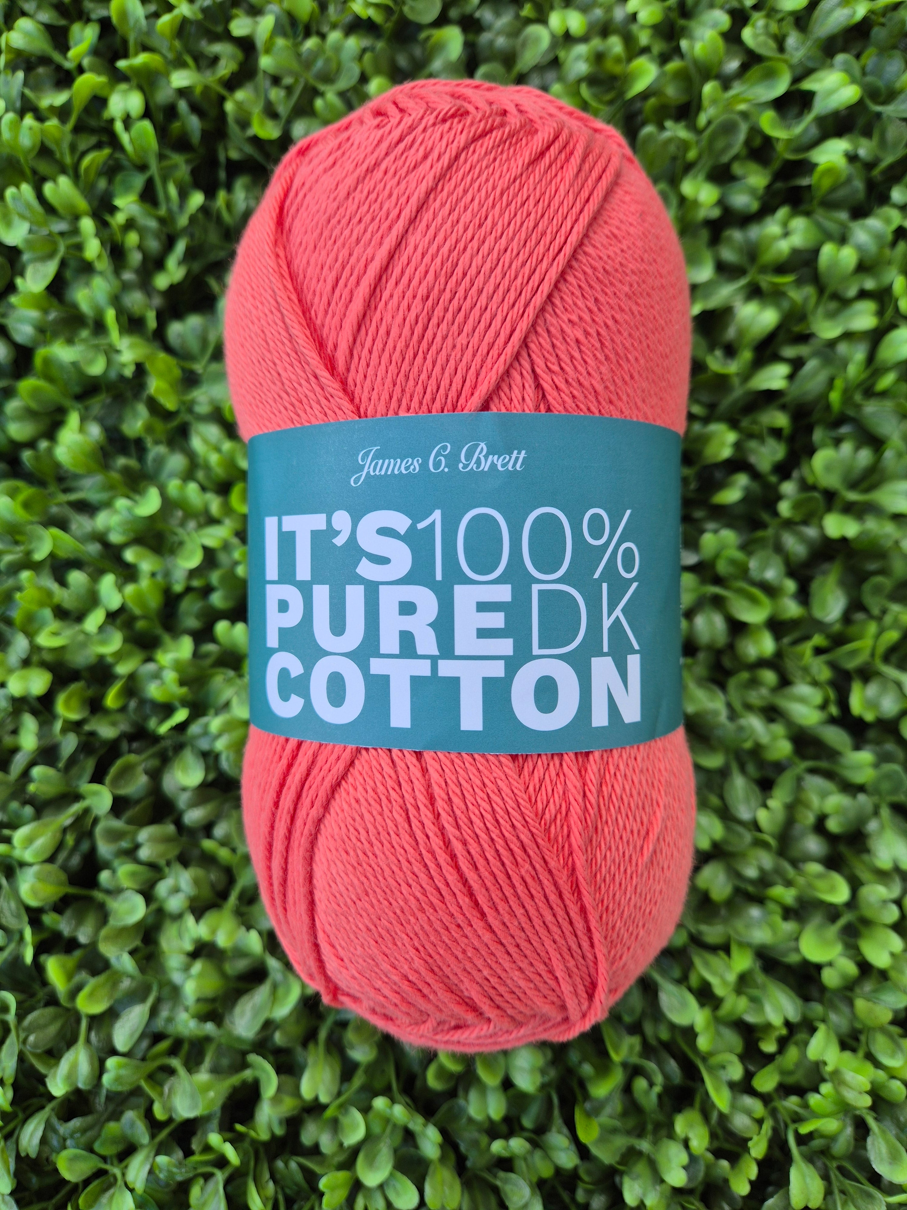 James C Brett It's 100% Pure Cotton DK - Shade IC30 Fire Cracker