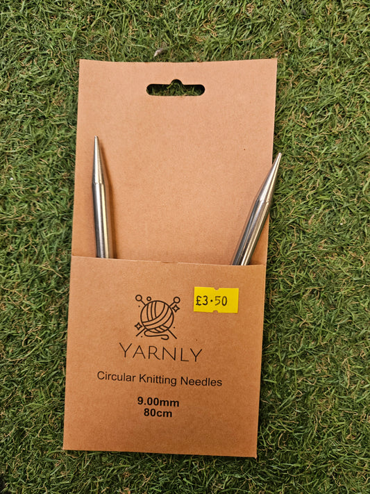 Yarnly Circular Knitting Needles 9mm, 80cm