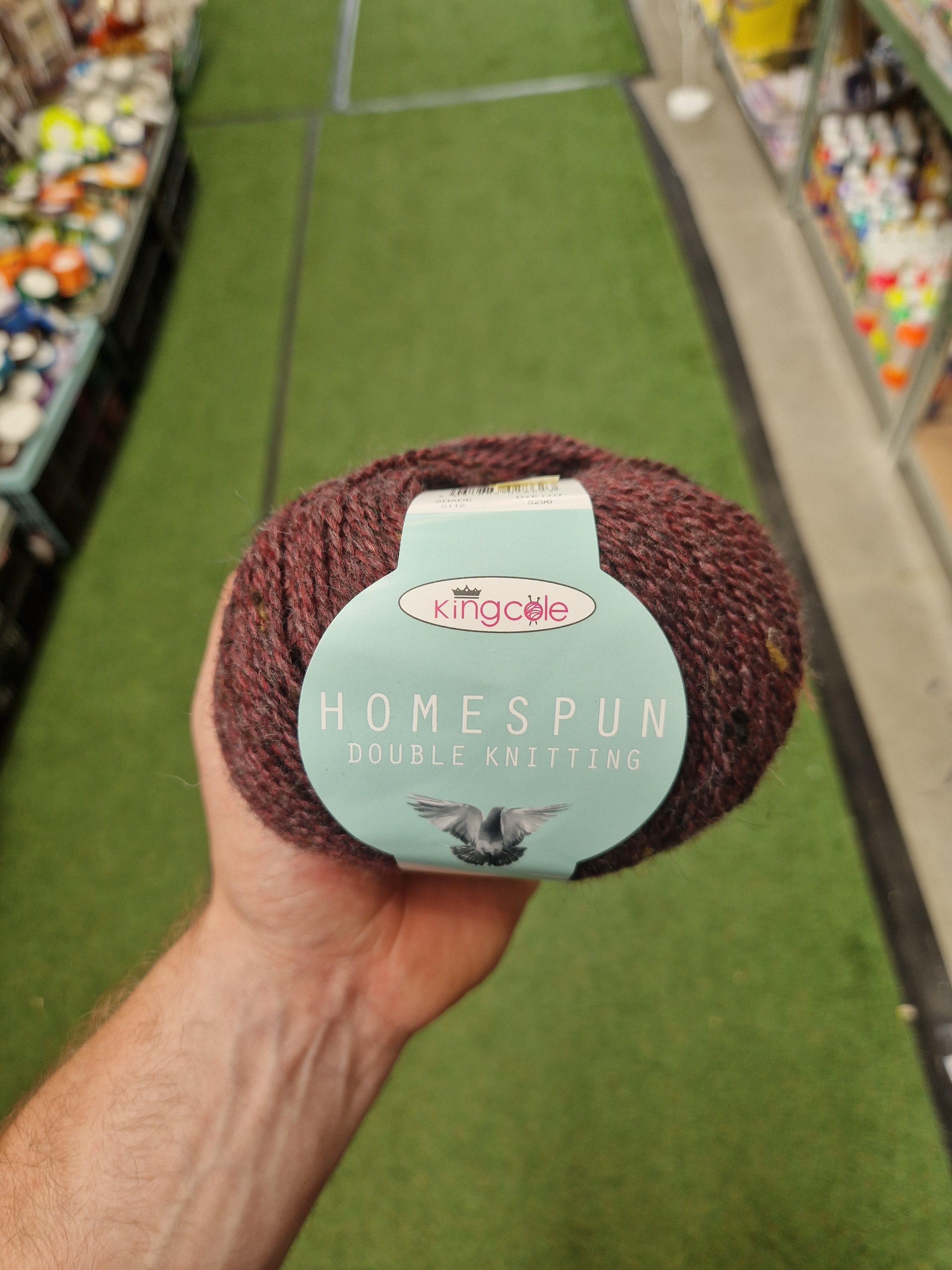 Homespun Double Knitting Plum 5112 50g