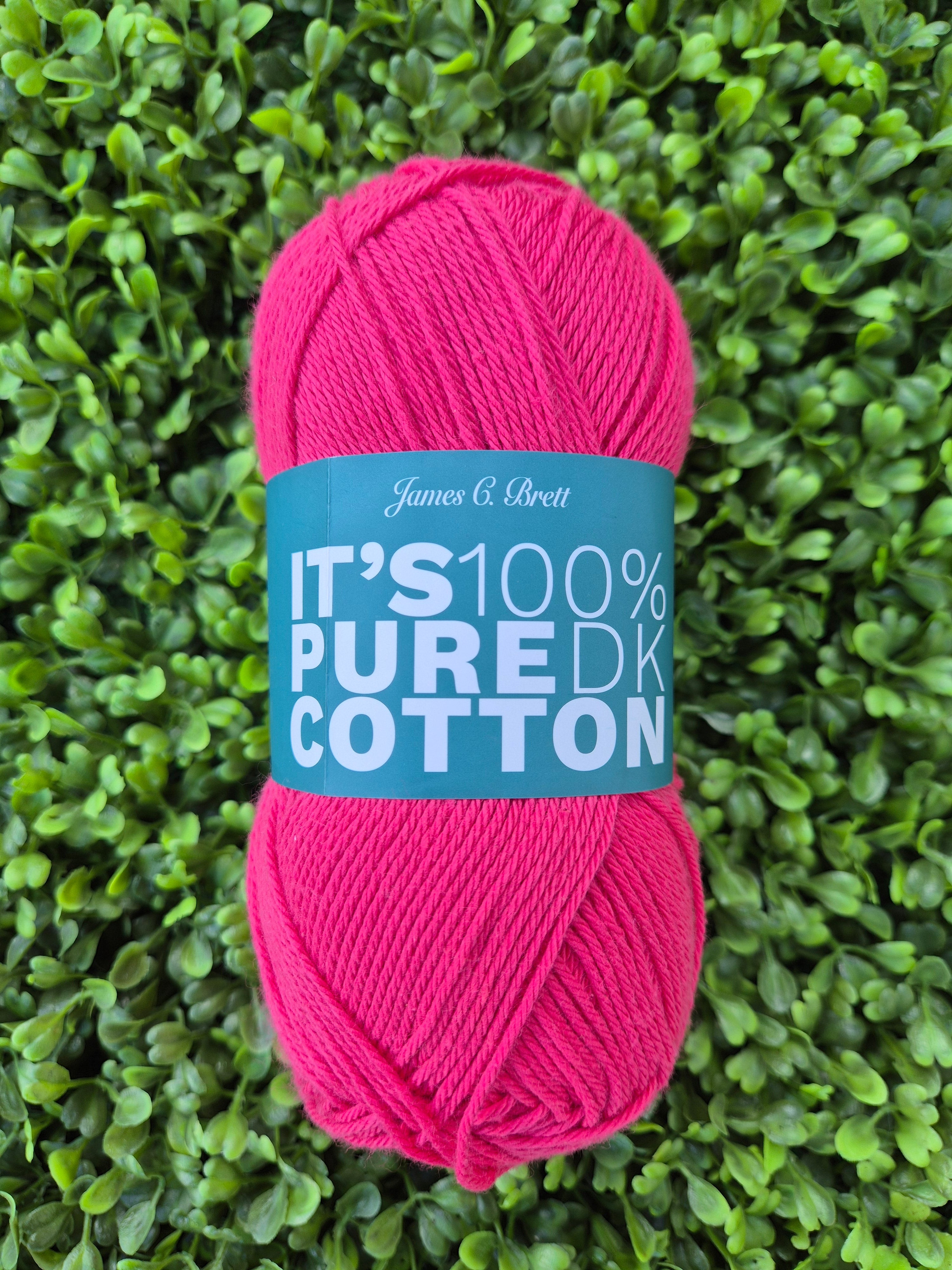 James C Brett It's 100% Pure Cotton DK - Shade IC32 Bougainvillea