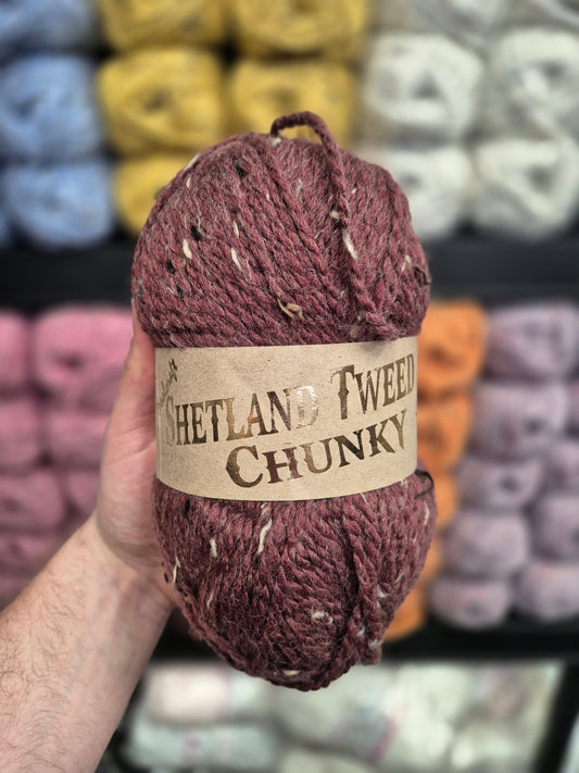 Woolcraft Tweed Chunky Shetland Purple