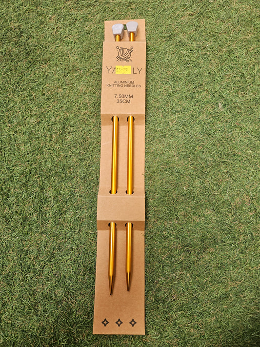Yarnly Aluminium Knitting Needles 7.5mm, 35cm