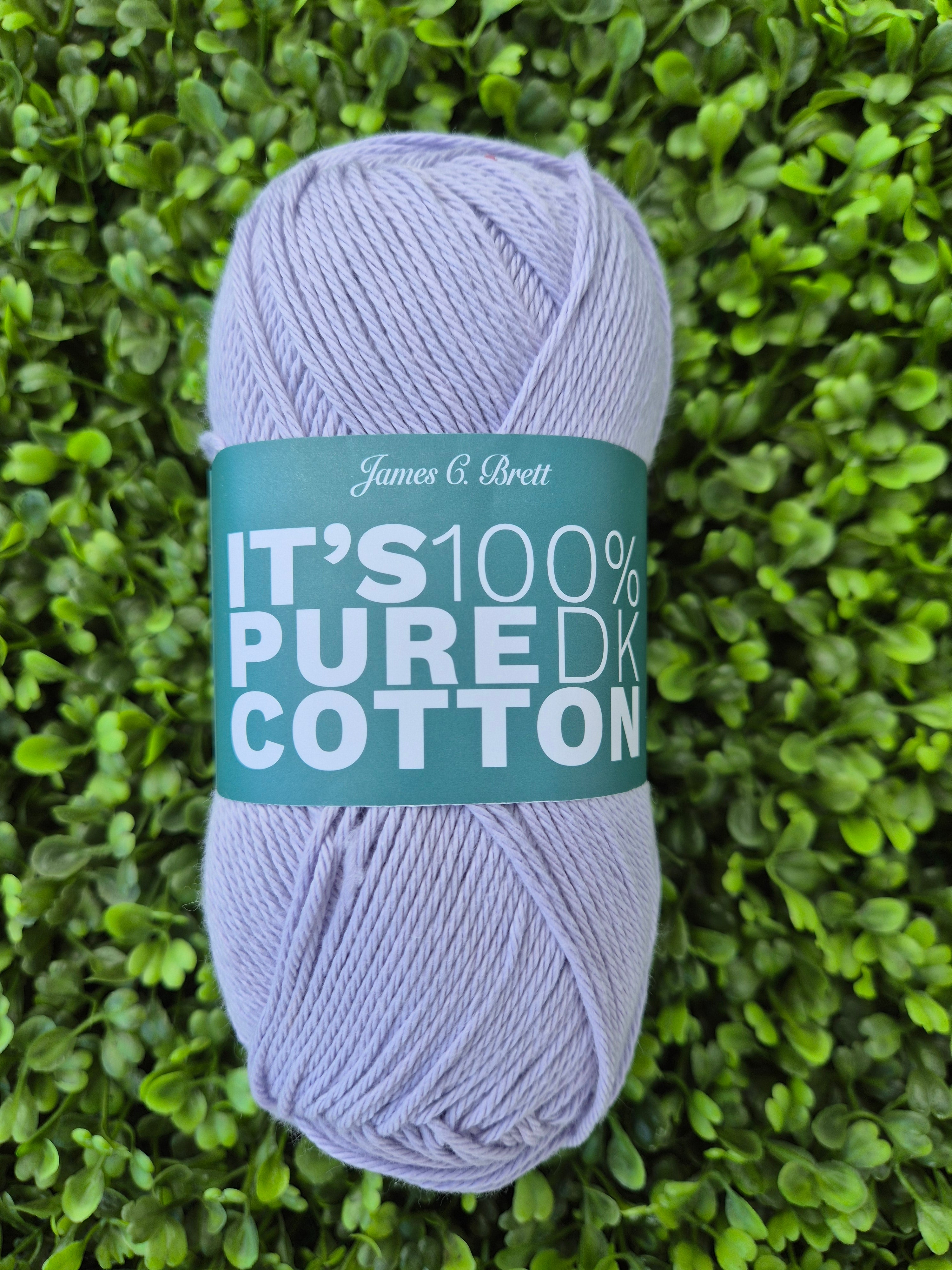 James C Brett It's 100% Pure Cotton DK - Shade IC03 Lilac
