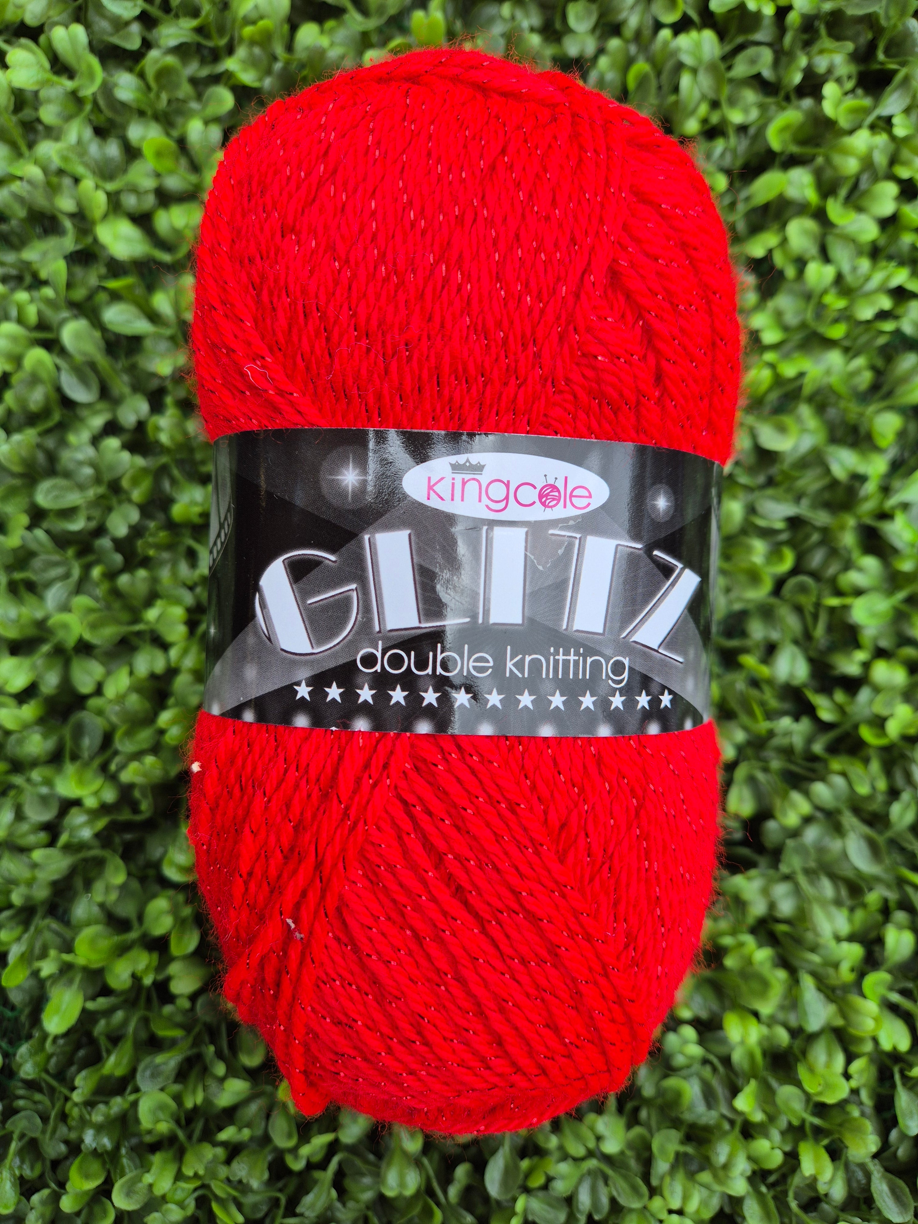 King Cole Glitz Double Knit - Cherry 481