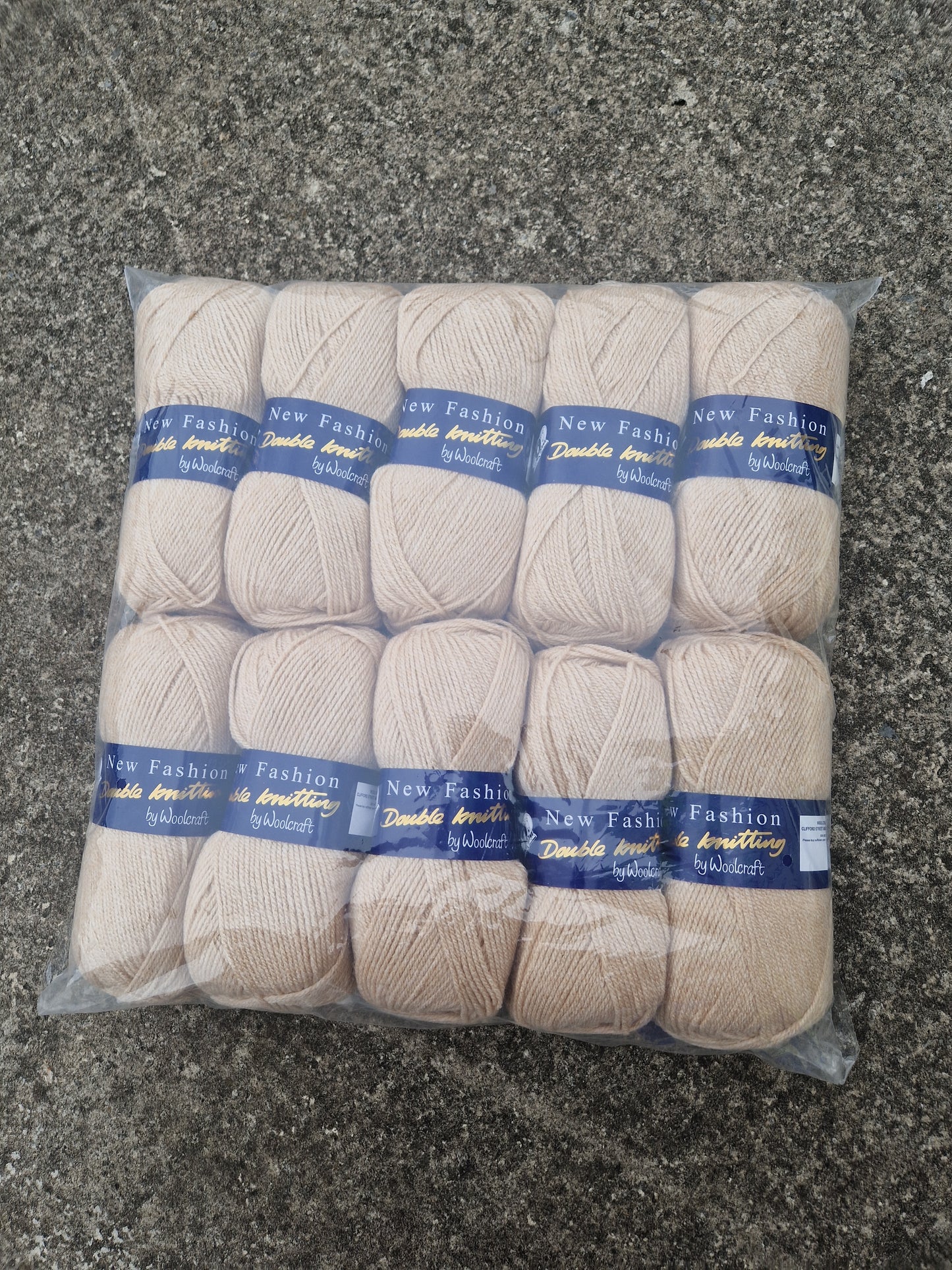 Special Offer INCLUDING POSTAGE - 10 x 100g New Fashion Double Knit Fawn 8005