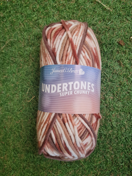 James C Brett Undertones Super Chunky Wool 100g - UT11 Bark