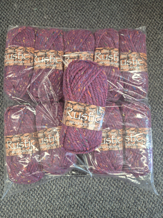 Rustic Mega Chunky Full Pack Free Postage Aubergine