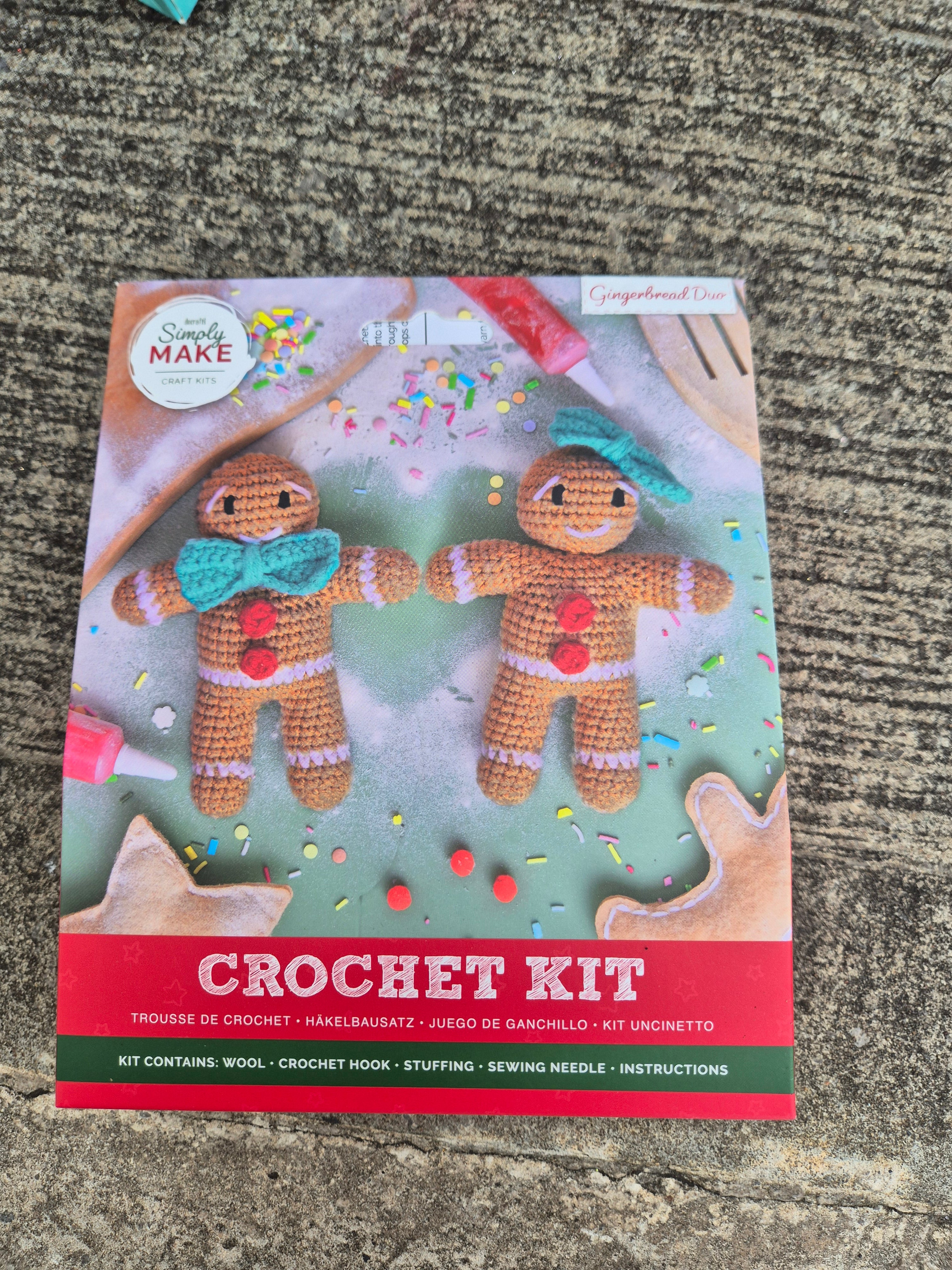 Crochet Kit Gingerbread Man Edition