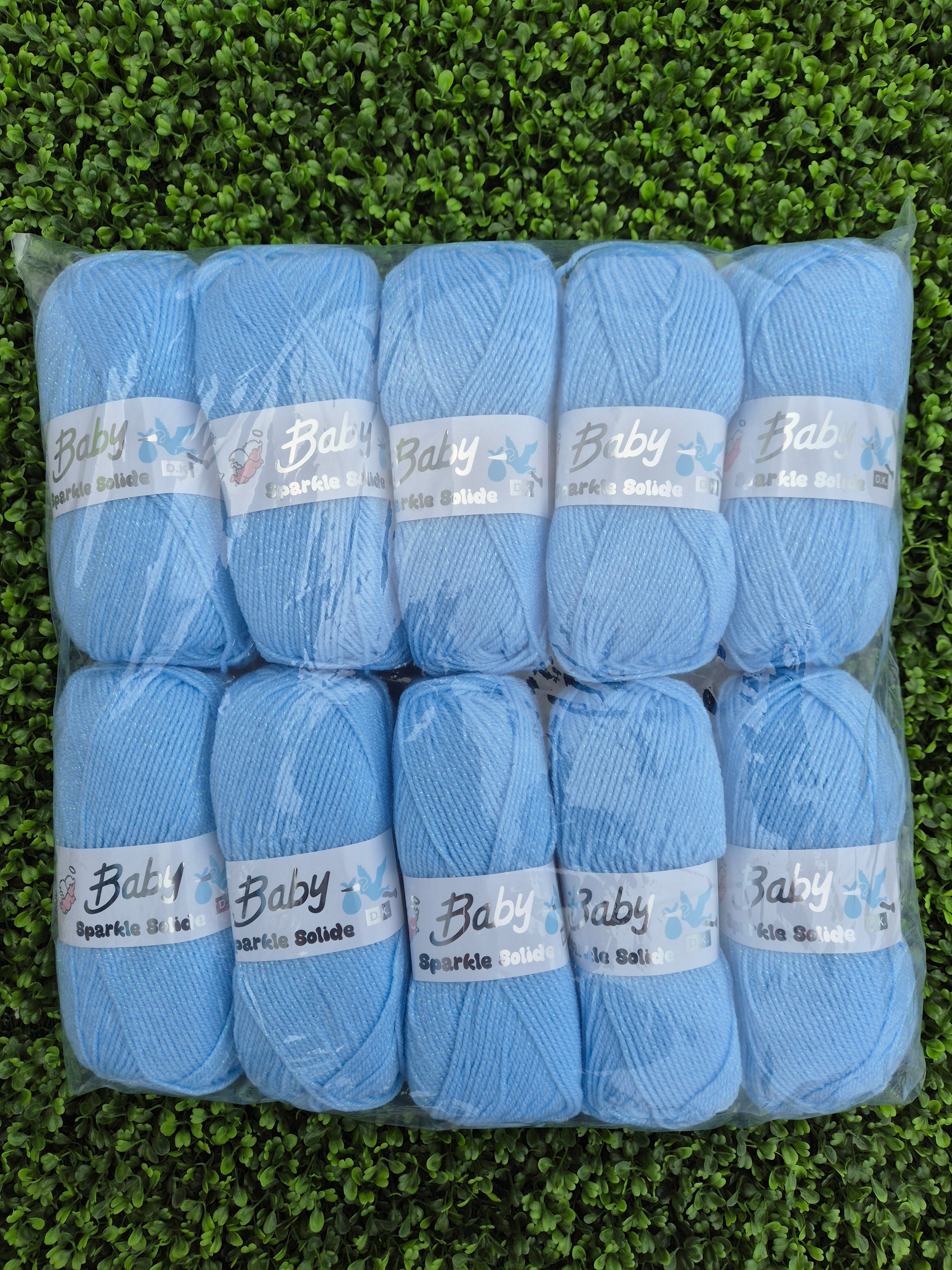 Woolcraft Baby Sparkle Solide DK Blue 7239 Bundle ***FREE POSTAGE***