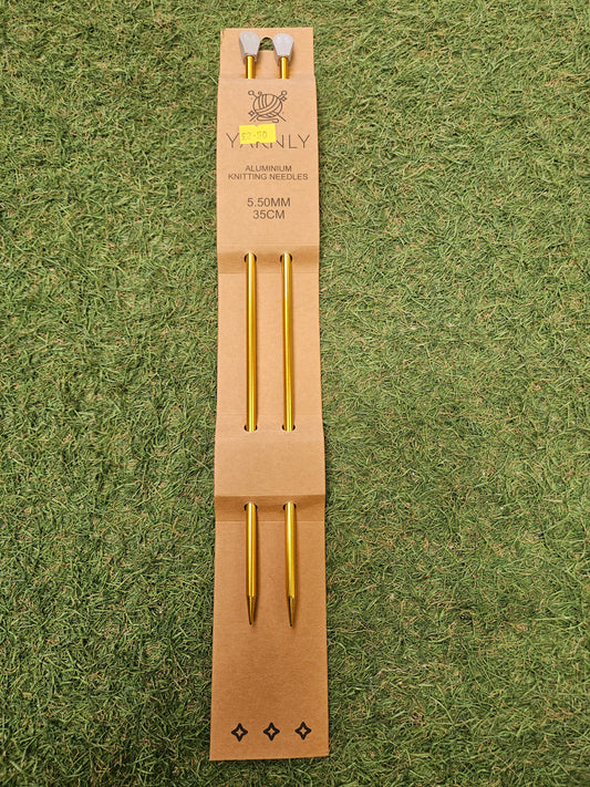 Yarnly Aluminium Knitting Needles 5.5mm, 35cm