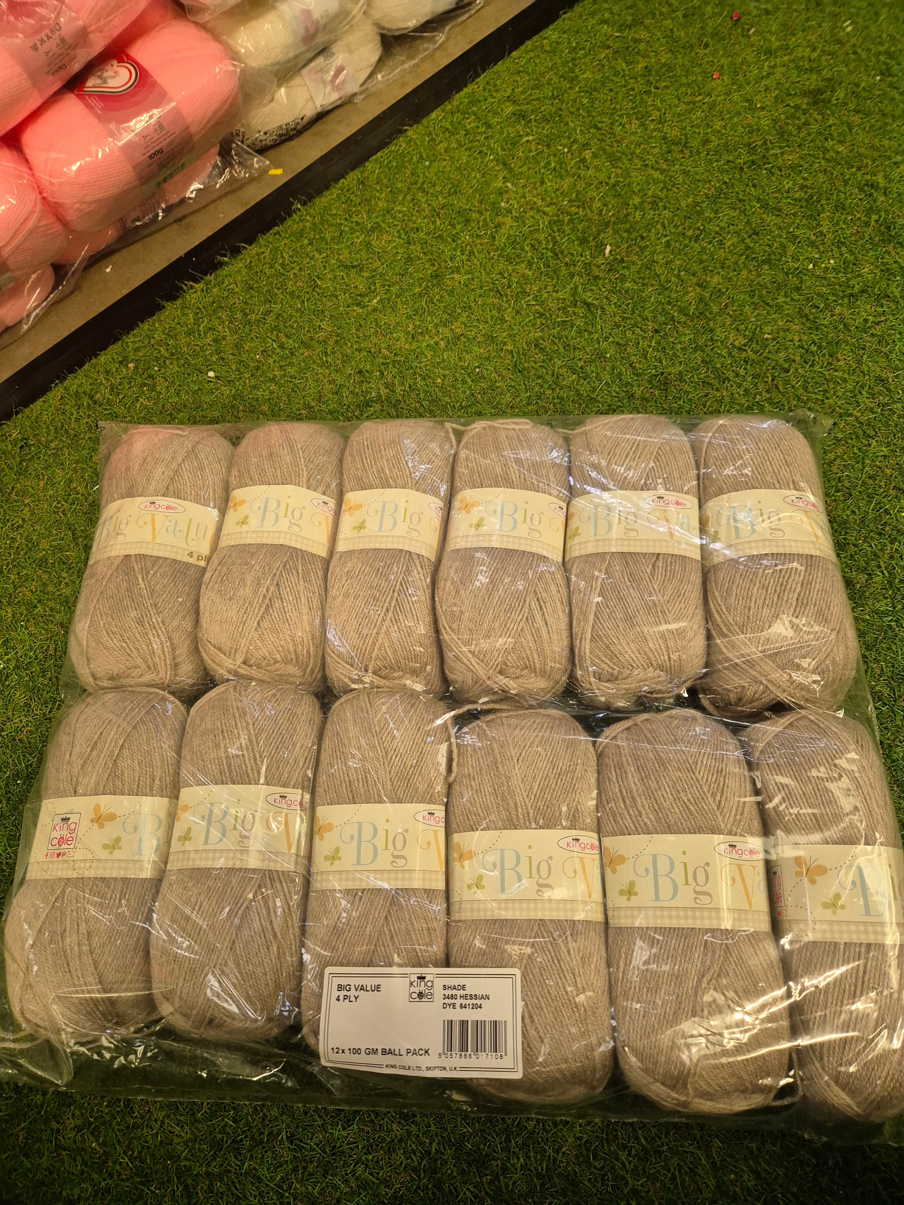 Clearance Bag - King Cole Big Value Dk hessian