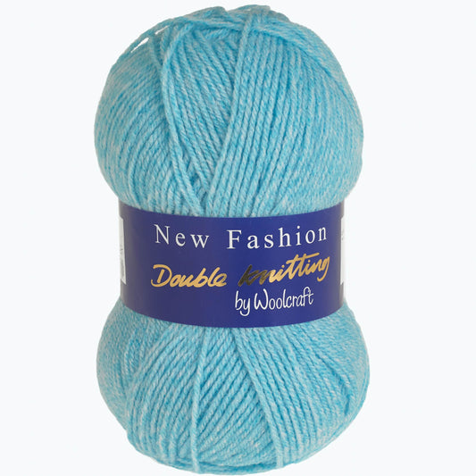 Woolcraft New Fashion DK Aqua Flecked Blue